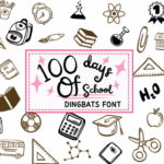 100 Days of School Font - Featured Image