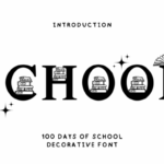 100 Days of School Font - Featured Image