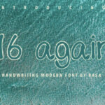 16 Again Font - Featured Image