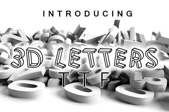 3D Letters Font - Featured Image