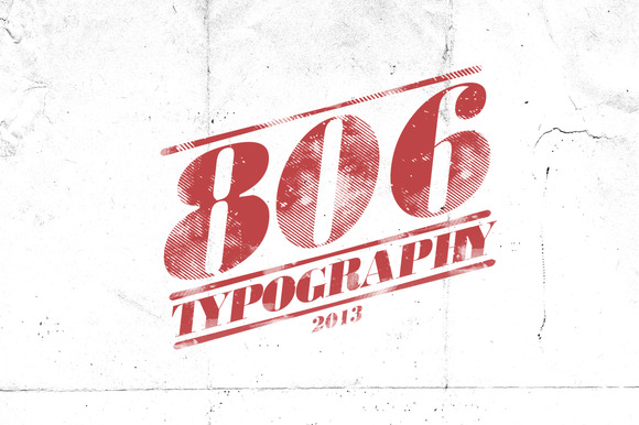 806 Typography Font - Featured Image