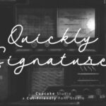 AL Quickly Signature Font - Featured Image