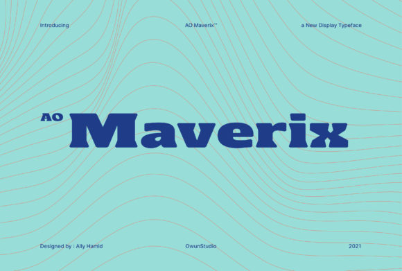 AO Maverix Font - Featured Image