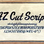 AZ Cut Script Font - Featured Image