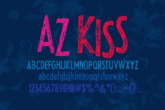 AZ Kiss Font - Featured Image