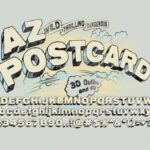 AZ Postcard 3D Font - Featured Image