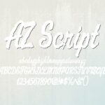 AZ Script Font - Featured Image