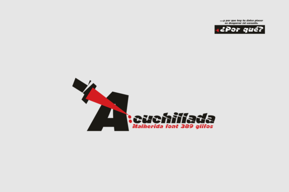 A Cuchillada Font - Featured Image