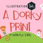 A Dorky Print Font - Featured Image