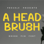 A Head Brush Font - Featured Image