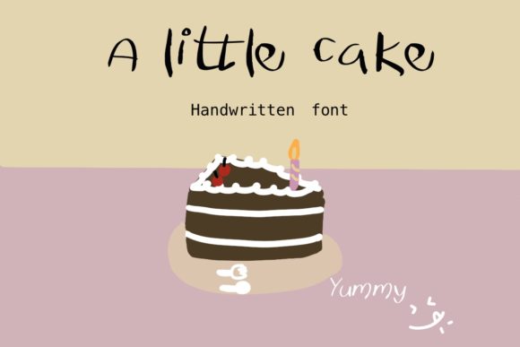 A Little Cake Font - Featured Image