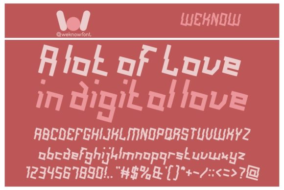 A Lot of Love Font - Featured Image