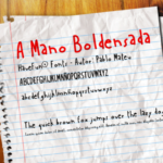 A Mano Boldensada Font - Featured Image