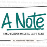 A Note Font - Featured Image