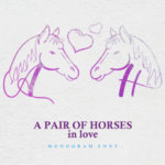 A Pair of Horses in Love Font - Featured Image