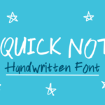 A Quick Note Font - Featured Image