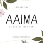 Aaima Font - Featured Image