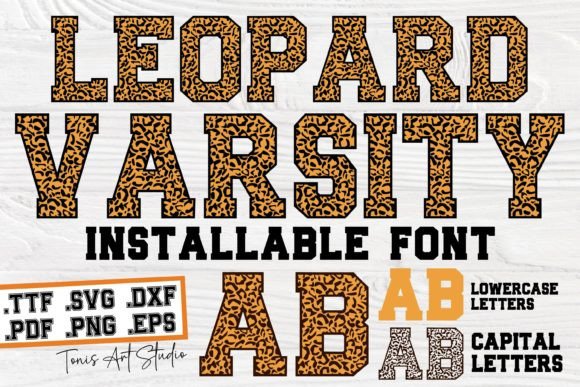 Ab Leopard Varsity Font - Featured Image