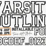 Ab Varsity Outline Font - Featured Image