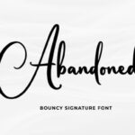 Abandoned Font - Featured Image