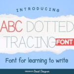 Abc Dotted Tracing Font - Featured Image