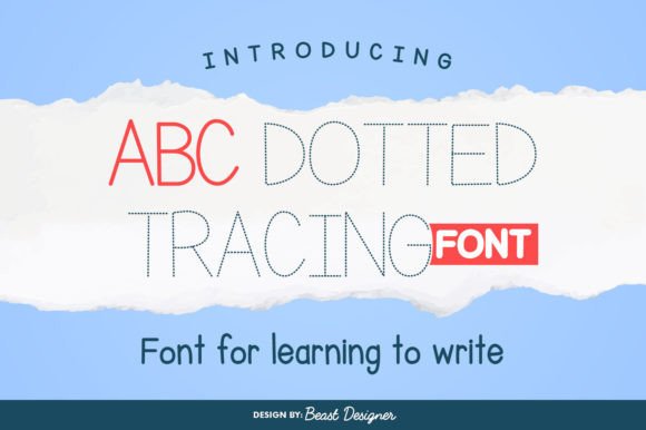 Abc Dotted Tracing Font - Featured Image