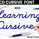 Abcd Cursive Bold Font - Featured Image