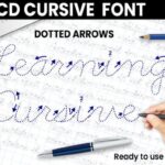 Abcd Cursive Dotted Arrows Font - Featured Image