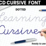 Abcd Cursive Dotted Font - Featured Image
