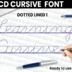 Abcd Cursive Dotted Lined1 Font - Featured Image