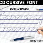 Abcd Cursive Dotted Lined2 Font - Featured Image