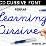 Abcd Cursive Regular Font - Featured Image