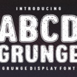 Abcd Grunge Font - Featured Image