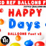 Abcd Ref Balloons Font - Featured Image