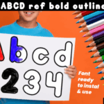 Abcd Ref Bold Outlined Font - Featured Image