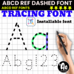 Abcd Ref Dashed Dotted Tracing Font - Featured Image
