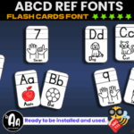 Abcd Ref Flash Cards  Font - Featured Image