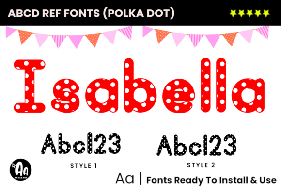 Abcd Ref Polka Dot Font - Featured Image