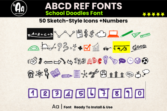 Abcd Ref School Icons Font - Featured Image