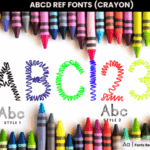 Abcd Ref Scribble Crayon Font - Featured Image