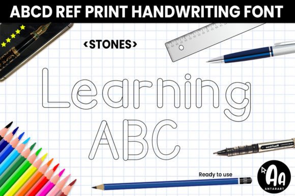 Abcd Ref Stones Font - Featured Image