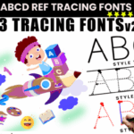 Abcd Ref Tracing Dotted Font - Featured Image