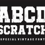 Abcd Scratch Font - Featured Image