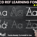 Abcd Tracing Alphabet Letters Bundle Font - Featured Image
