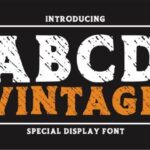 Abcd Vintage Font - Featured Image