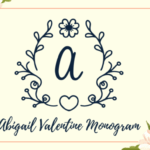 Abigail Valentine Monogram Font - Featured Image