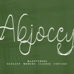 Abjoccy Font - Featured Image