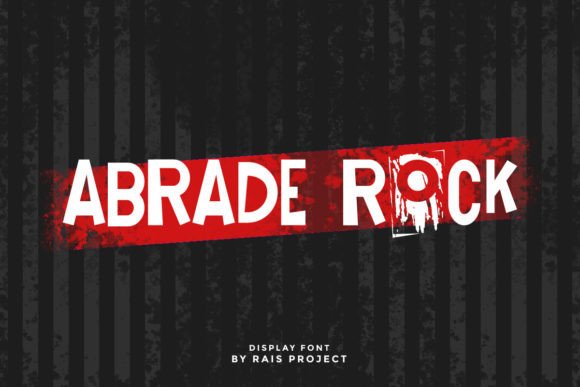 Abrade Rock Font - Featured Image