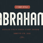 Abraham Family Font - Featured Image
