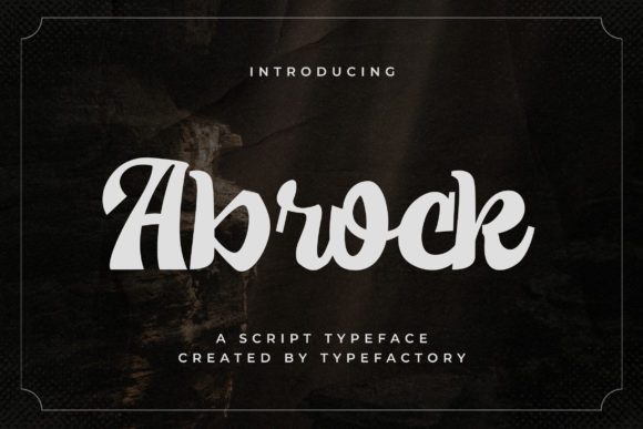 Abrock Font - Featured Image